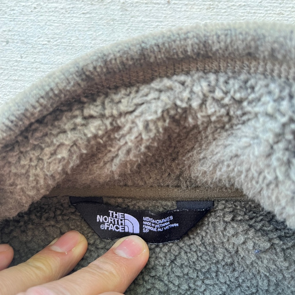 The North Face Sweater Fleece Jacket olive small‎ (READ DESC.) - Picture 4 of 7